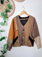 Vintage boho/wimsigoth tapestry jasje L, Kleding | Dames, Jasjes, Kostuums en Pakken, Maat 42/44 (L), Ophalen of Verzenden, Zo goed als nieuw