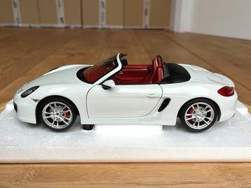 SUPERDEAL Porsche Boxster S 981 wit 1:18 Minichamps nieuw beschikbaar voor biedingen