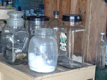 diverse glazen potten voorraadpotten  beschikbaar voor biedingen