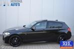 BMW 120i AUT. M-Sport Saphirschwarz Leder Schuifdak 19" LMV, 65 €/maand, Achterwielaandrijving, Gebruikt, 4 cilinders