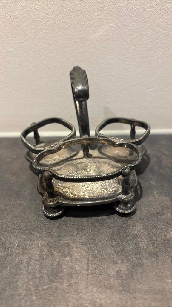 Philip ashberry & Sons Sheffield menagere - cruet set, Antiek en Kunst, Antiek | Tin, Ophalen of Verzenden