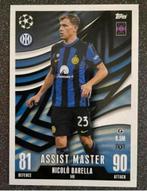 Topps MA EXTRA 23/24   ASSIST MASTER   BARELLA  INTER MILAN, Hobby en Vrije tijd, Stickers en Plaatjes, Verzenden, Zo goed als nieuw