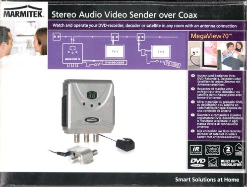 Audio Video zender over Coax  Marmitek MegaView 70, Audio, Tv en Foto, Professionele Audio-, Tv- en Video-apparatuur, Nieuw, Audio