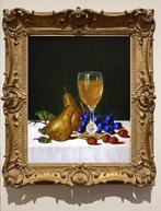 "Wijn, peer, druiven en hazelnoten" Schilderij, Verzenden