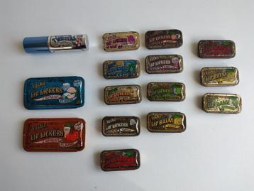 14 blikjes vintage 1970's Village Lip Balm + Tongue Twister beschikbaar voor biedingen