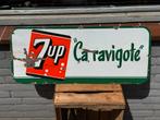 Oud 7up emaille reclamebord 1948, Reclamebord, Gebruikt, ., Ophalen of Verzenden