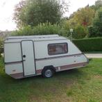 Retro Kip caravan, Standaardzit, 2 aparte bedden, 75 kg, Kip