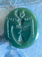 Zeldzame 18 eeuwse adellijke gem stone (zegelsteen), Goud, Ophalen of Verzenden, Ring