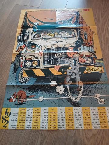 Vintage Sjors en Sjimmie Kalender 1982 beschikbaar voor biedingen