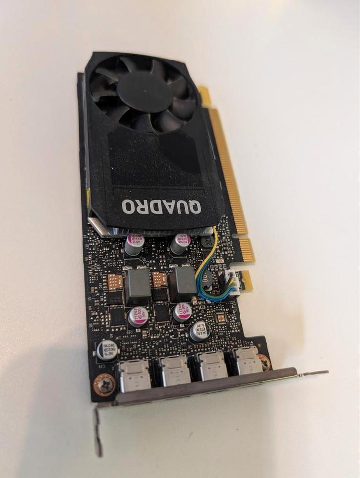 NVIDIA Quadro P1000 - Small form factor, Computers en Software, Videokaarten, Gebruikt, Nvidia, PCI-Express 3.0, GDDR5, DisplayPort