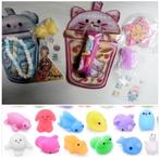 Traktatie dierenzakje,squishy, stickers,snoepje 1.25, Ophalen of Verzenden, Nieuw, Feestartikel, Verjaardag