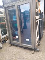 Hardhouten kozijn met een schuifdeur 2 vakken, Ophalen, Deurkozijn, Nieuw, 150 tot 225 cm