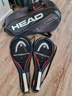 Tennisrackets incl. Tas, Ophalen of Verzenden, Zo goed als nieuw, Racket, Head