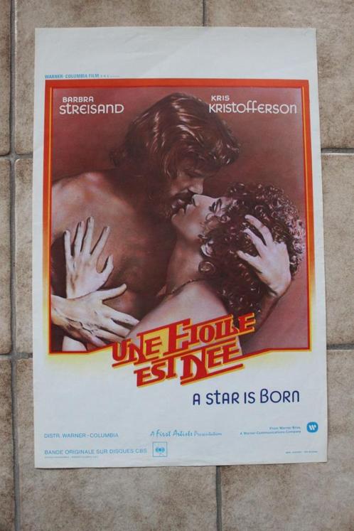 filmaffiche Barbra Streisand A Star Is Born filmposter, Verzamelen, Posters, Zo goed als nieuw, Film en Tv, A1 t/m A3, Rechthoekig Staand