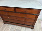 Antieke commode met marmer blad, Huis en Inrichting, Gebruikt, 100 tot 150 cm, 3 of 4 laden, Minder dan 100 cm