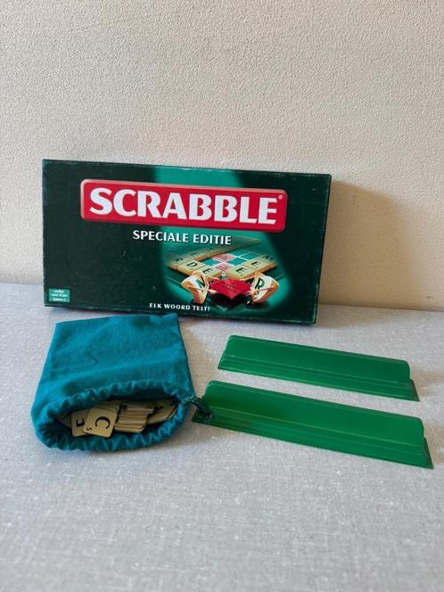 Z.G.A.N. letter spel SCRABBLE speciale editie voor 2 peronen, Hobby en Vrije tijd, Gezelschapsspellen | Bordspellen, Zo goed als nieuw