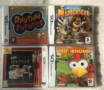 Nintendo DS Spellen - Rhythm Paradise, Madagascar, etc. beschikbaar voor biedingen