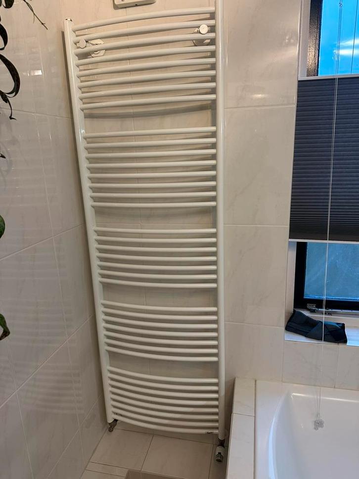 Handdoek radiator wit 60 x 180 cm, Doe-het-zelf en Verbouw, Verwarming en Radiatoren, Zo goed als nieuw, Radiator, 80 cm of meer