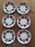 BOERENBONT BOCH - 6 PETIT FOUR BORDJES - DIA 11 CM, Huis en Inrichting, Keuken | Servies, Ophalen of Verzenden, Zo goed als nieuw