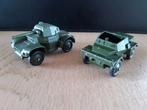 Dinky Toys Army 670 Armoured Car en 673 Daimler Dingo Scout, Ophalen of Verzenden, Zo goed als nieuw, Auto, Dinky Toys