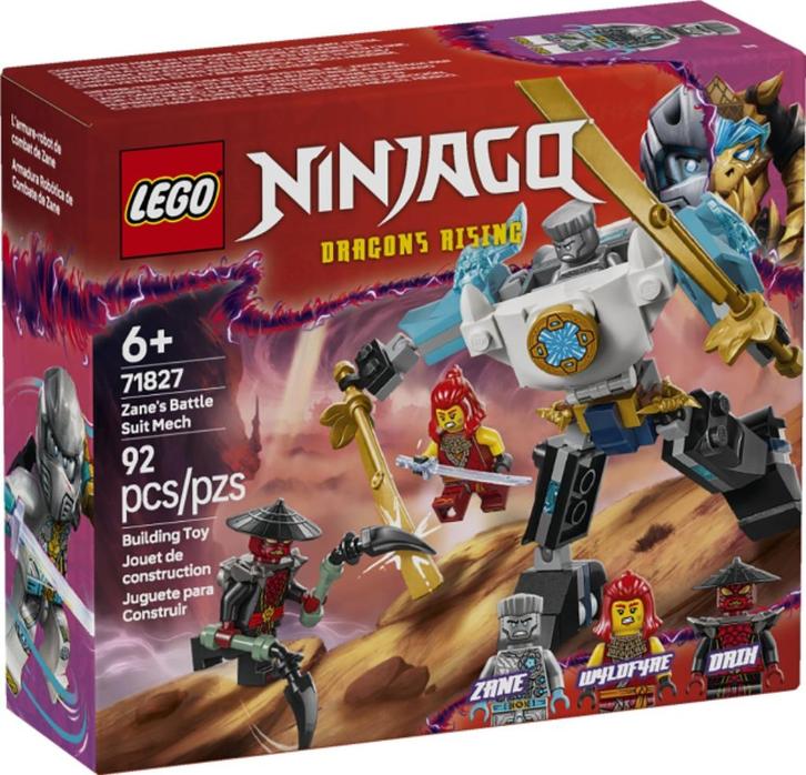 Lego Ninjago set 71827 Zane's strijdmecha, Kinderen en Baby's, Speelgoed | Duplo en Lego, Nieuw, Lego, Complete set, Ophalen of Verzenden