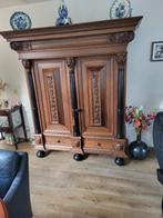 Klassieke eikenhouten kast, Antiek en Kunst, Antiek | Meubels | Kasten, Ophalen
