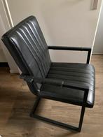 2 stuks eetkamerstoelen stoel met armleuning, Ophalen, Gebruikt, Zwart, Metaal