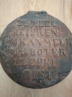 Antiek gietijzeren Nederlands wafelijzer., Antiek en Kunst, Antiek | Keukenbenodigdheden, Ophalen of Verzenden