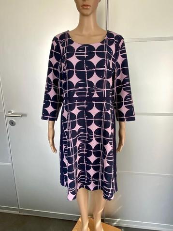 J542 Expresso maat 42=L jurk d-blauw/lila jurkje beschikbaar voor biedingen