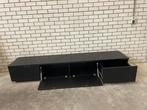 tv-meubel met 2 kleppen  en 2 lades, zwart, Ophalen, Gebruikt, 150 tot 200 cm, Minder dan 100 cm