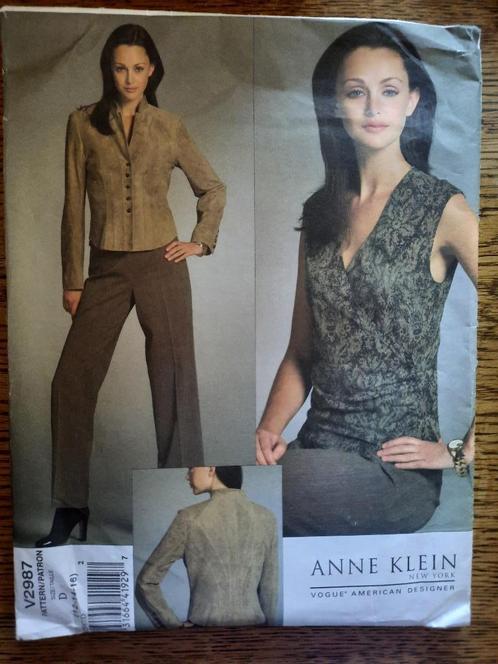 Naaipatronen Vogue American designer, Anne Klein, Hobby en Vrije tijd, Kledingpatronen, Gebruikt, Vrouw, Overige merken, Ophalen of Verzenden