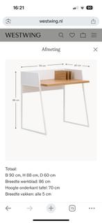 Klein bureau Camille met plank - WestWing, Huis en Inrichting, Ophalen, Zo goed als nieuw