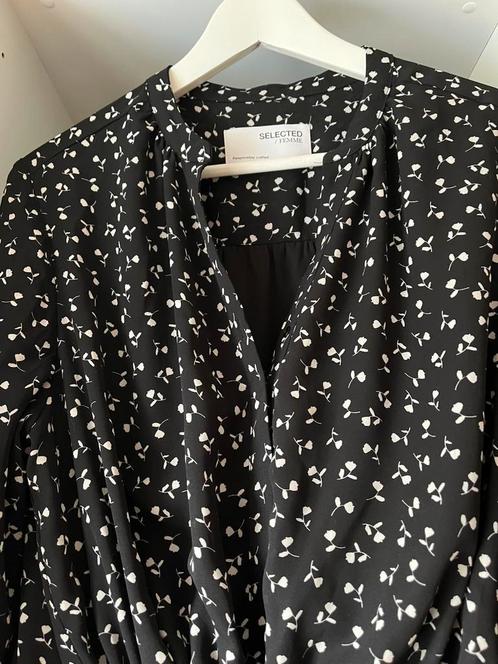 Jurk van Selected Femme maat L, Kleding | Dames, Jurken, Zo goed als nieuw, Zwart, Onder de knie, Ophalen of Verzenden