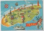 Texel Landkaartje Gelopen Zegel 12 ct, Verzenden, 1960 tot 1980, Gelopen, Waddeneilanden