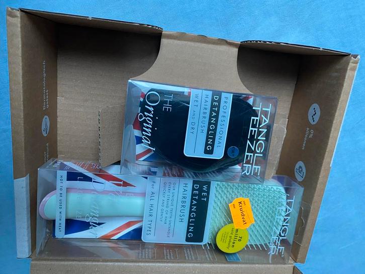 Tangle Teezer Borstels - Zwart & Groen, Sieraden, Tassen en Uiterlijk, Uiterlijk | Haarverzorging, Nieuw, Kam of Borstel, Ophalen of Verzenden