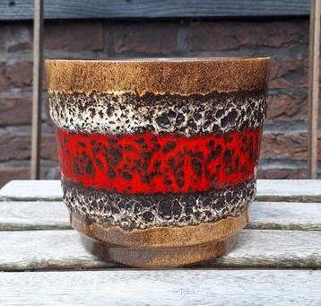 Prachtige vintage Scheurich West Germany fat lava bloempot.  beschikbaar voor biedingen