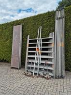 Grote aluminium layher steiger 10.20 werkhoogte, Ophalen of Verzenden, Gebruikt, Rolsteiger of Kamersteiger, 5 meter of hoger