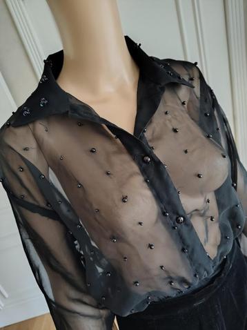 feestelijk doorkijk blouse / body   beschikbaar voor biedingen
