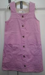 H&M roze spijkerjurkje met hartenzakken - maat 122 /6-7 jaar, Ophalen, Meisje, H&M, Zo goed als nieuw