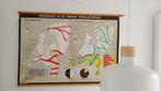 landkaart 2e Wereld Oorlog, Antiek en Kunst, Antiek | Schoolplaten, Geschiedenis, Ophalen