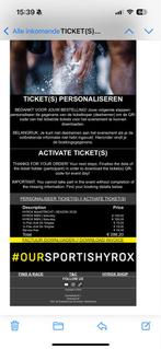 2x kaarten HYROX Maastricht zaterdag 20 september, Tickets en Kaartjes, Twee personen