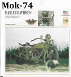 Mok74 motorkaart harley davidson 350 ba peashooter ( 1929 ), Ophalen of Verzenden, Zo goed als nieuw, Motoren