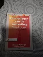 Grondslagen van de marketing Werkboek, Boeken, Ophalen of Verzenden, Zo goed als nieuw, Economie en Marketing, Bronis Verhage