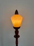 Vintage Staande Lamp met Glazen Kap, Huis en Inrichting, Lampen | Vloerlampen, Ophalen, Gebruikt, Glas, 150 tot 200 cm