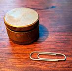 gereedschap Koperen doosje , deel van theodoliet?, Antiek en Kunst, Antiek | Gereedschap en Instrumenten, Ophalen of Verzenden