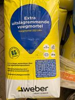 15 zakken Weber Beamix Voegmortel 332 UR+ Grijs 25kg, Doe-het-zelf en Verbouw, Metselstenen, Ophalen, Nieuw, Overige typen