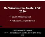 2x Vrienden van Amstel live 22/01/26, Twee personen, Januari