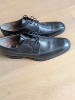 Italiaanse leren schoenen maat 43, Zwart, Ophalen of Verzenden, Zo goed als nieuw, Veterschoenen