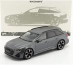 audi rs6 model 2019 grijs  nieuw minichamps  1:18, Ophalen, Nieuw, Auto, MiniChamps