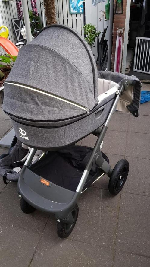 STOKKE Kinderwagen, Kinderen en Baby's, Kinderwagens en Combinaties, Zo goed als nieuw, Combiwagen, Overige merken, Duowagen, Luchtbanden